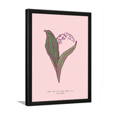 Wildflower Botanical Art Frame Painting for Wall Décor